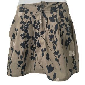 Gap Gray Floral A Line Mini Skirt‎ Size 0R